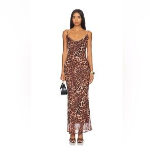 SNDYS Skin Maxi Dress in Leopard XS